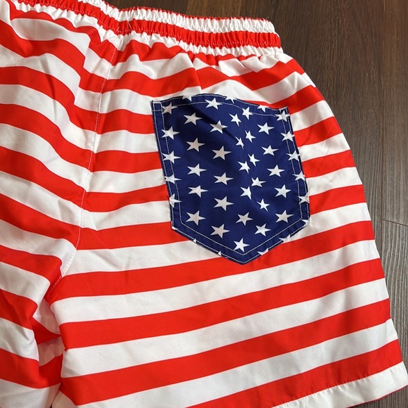 SSLR men’s collection, eagle flag swim trunks, 34, 38, new with tags - Picture 6 of 10